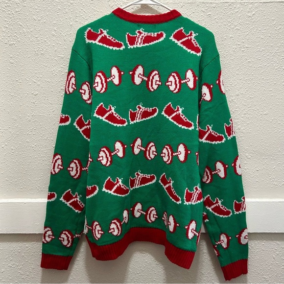Blizzard Bay Men's Fitness Body Builder Ugly Christmas Sweater Large - Picture 5 of 5